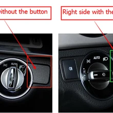 Для Mercedes Benz GLA X156 правая сторона без кнопки головной светильник лампа переключатель кнопка Крышка отделка 1 шт