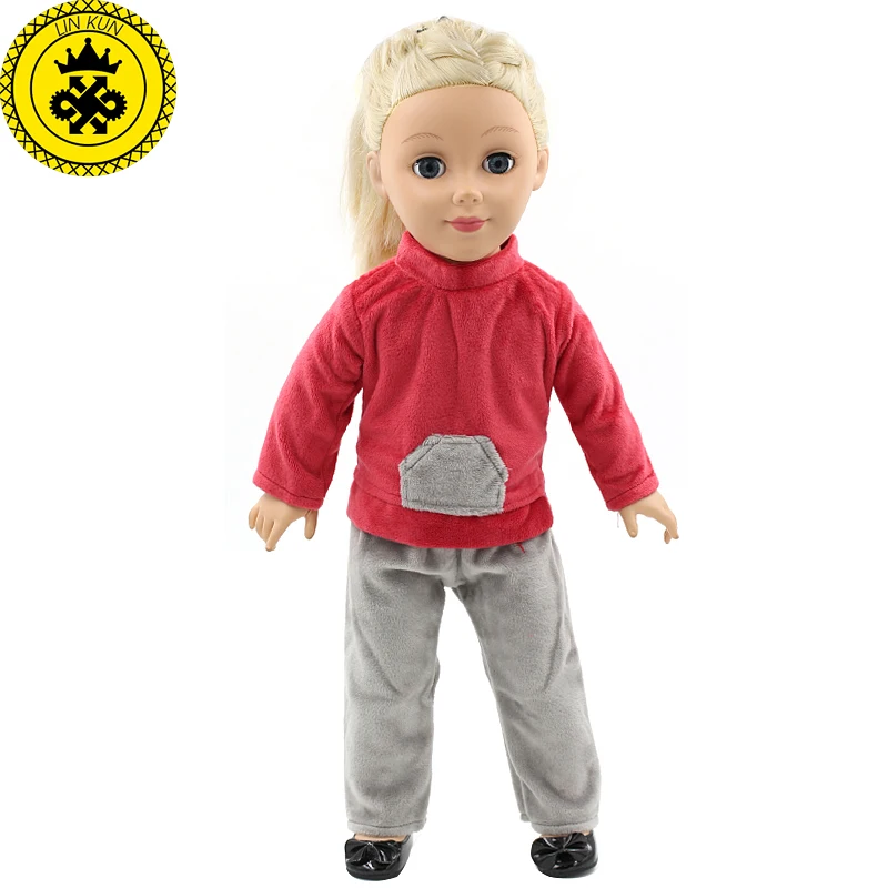 18 inch Girl Doll Clothes Pink Shirt Blue Trousers Set of Dress Accessories 2 Colors MG82 95 | Игрушки и хобби