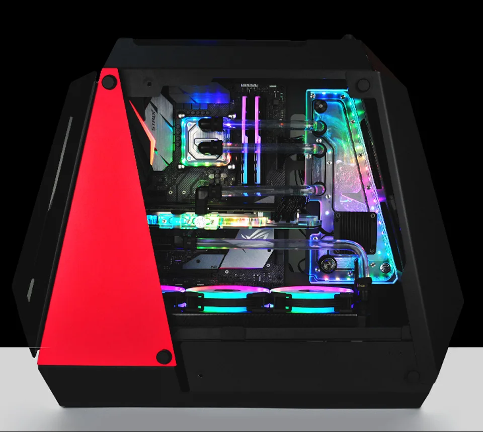 ZEAGINAL PC ATX чехол для игровых геймеров гранат пират водного охлаждения петля
