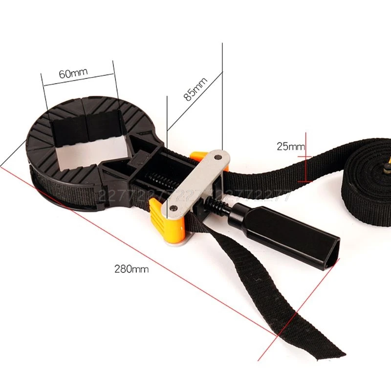 

Quickly Adjustable Clip Strap Corner Clamp With Handle Band For Photo Frame Woodworking Tool Accessory My16 19 Dropship