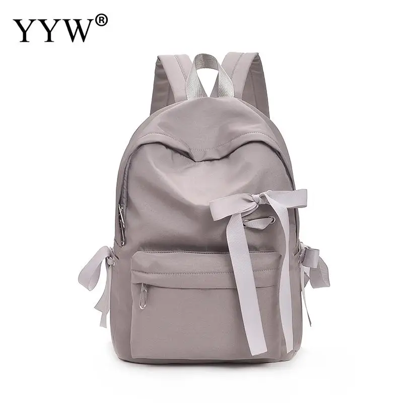 

Korean Style Soft Women'S Backpack Female Sweet Design Pink Girls Solid Backpack Women Grey Black School Backpack For Teenage