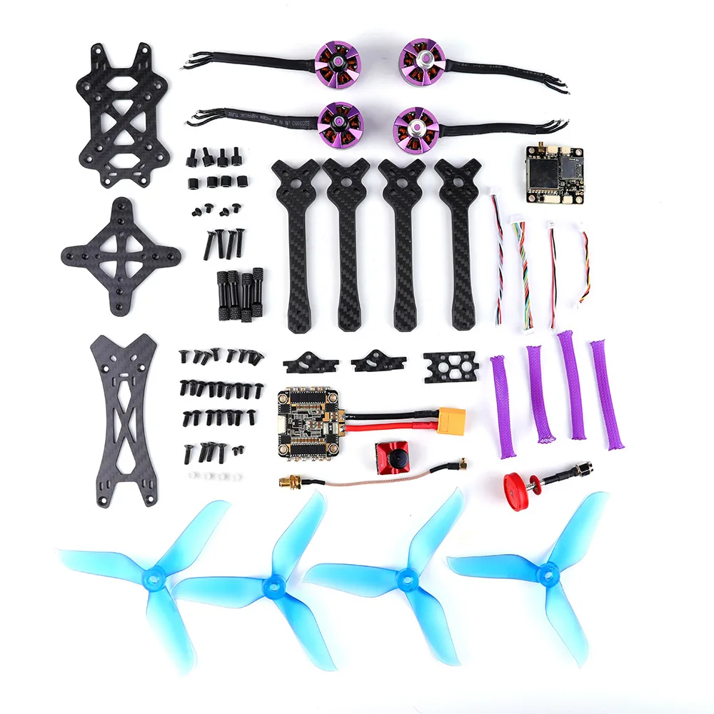 Tero Q215mm FPV Racing Drone F4 PRO+ V2 FC 35A 2-6S Blheli-S 4In1 ESC 5.8G VTX 800TVL Camera - PNP