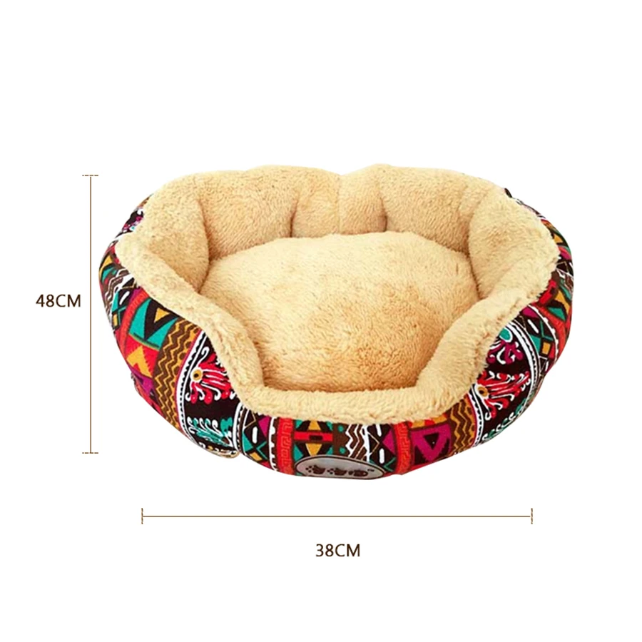 

Dog Beds For Small Dogs Pets Paw Print Mat Washable Dog Bed 2019 Warm Soft Puppy Blanket Kennel Pad Pet Home Supplies ATB-270