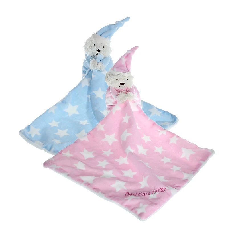 

Soft Infant Bear Reassure Towel Toy Appease Star Bear Newborn Blankie Towel Gift Educational Plush Toy Baby Gift