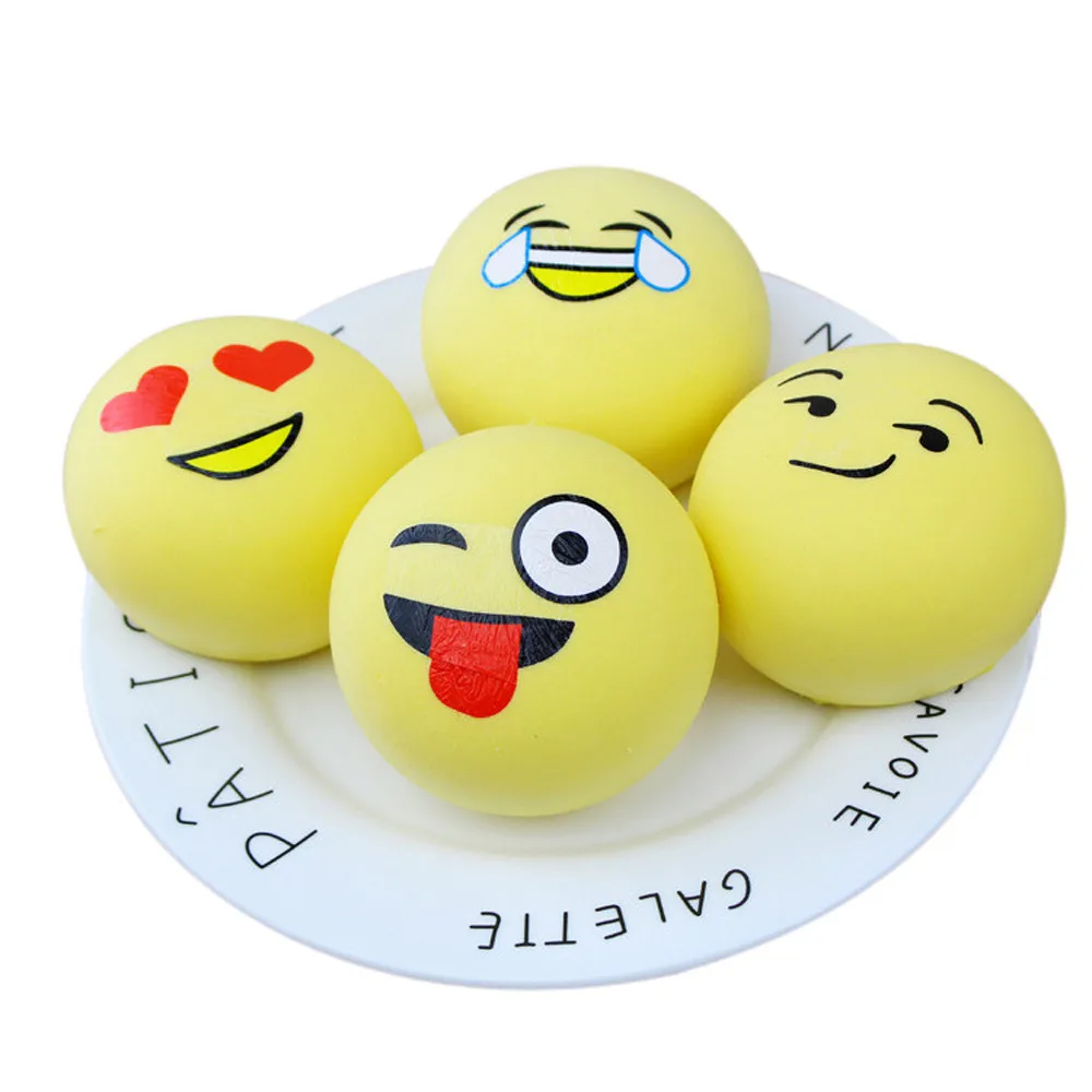 Squishies Emoji очень медленно принимает начальную форму рост фрукты Ароматические Squeeze Игрушка для снятия стресса, игрушки, игрушка для снятия