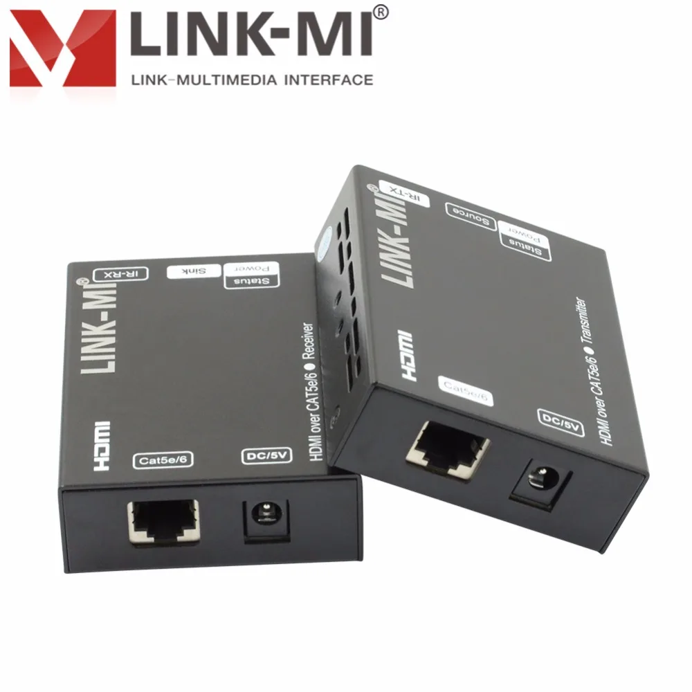LINK-MI EX60-3DIR HDMI удлинитель передатчик и приемник по Cat5e/6 60 м с ИК поддержка 3D 1080p