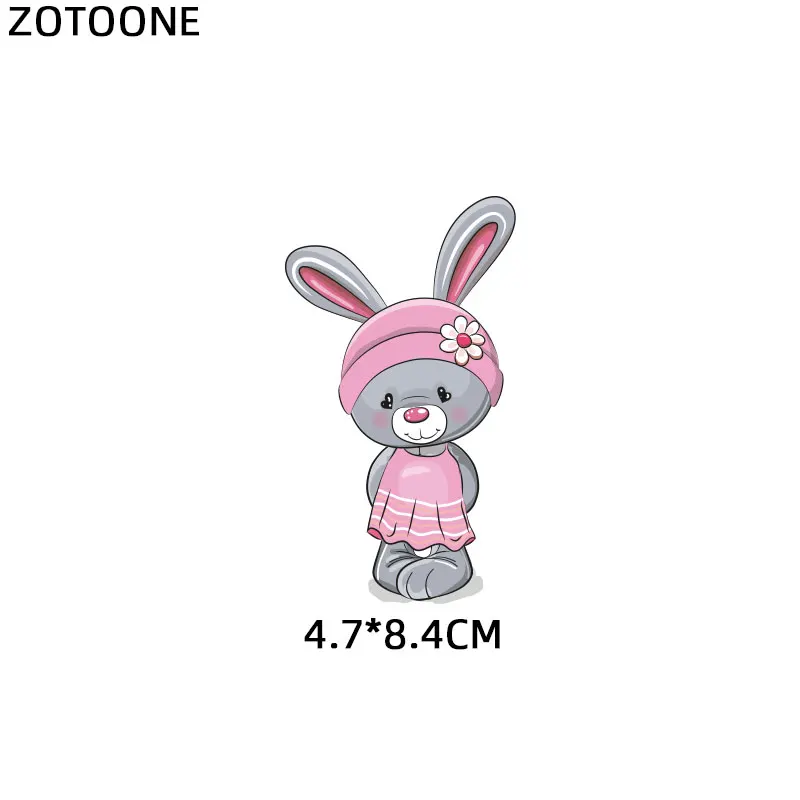 ZOTOONE милые Мультяшные нашивки в виде животных теплопередача железа на патч для футболки детский подарок DIY Одежда Наклейки теплопередача G - Цвет: 1121