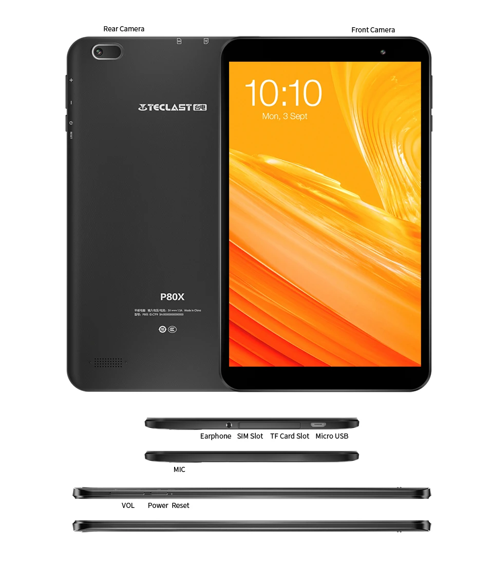 Teclast P80X 8 дюймов планшет Android 9,0 4G Phablet SC9863A Восьмиядерный 1280*800 ips 2 Гб ram 32 Гб rom планшетный ПК gps Двойная камера gps