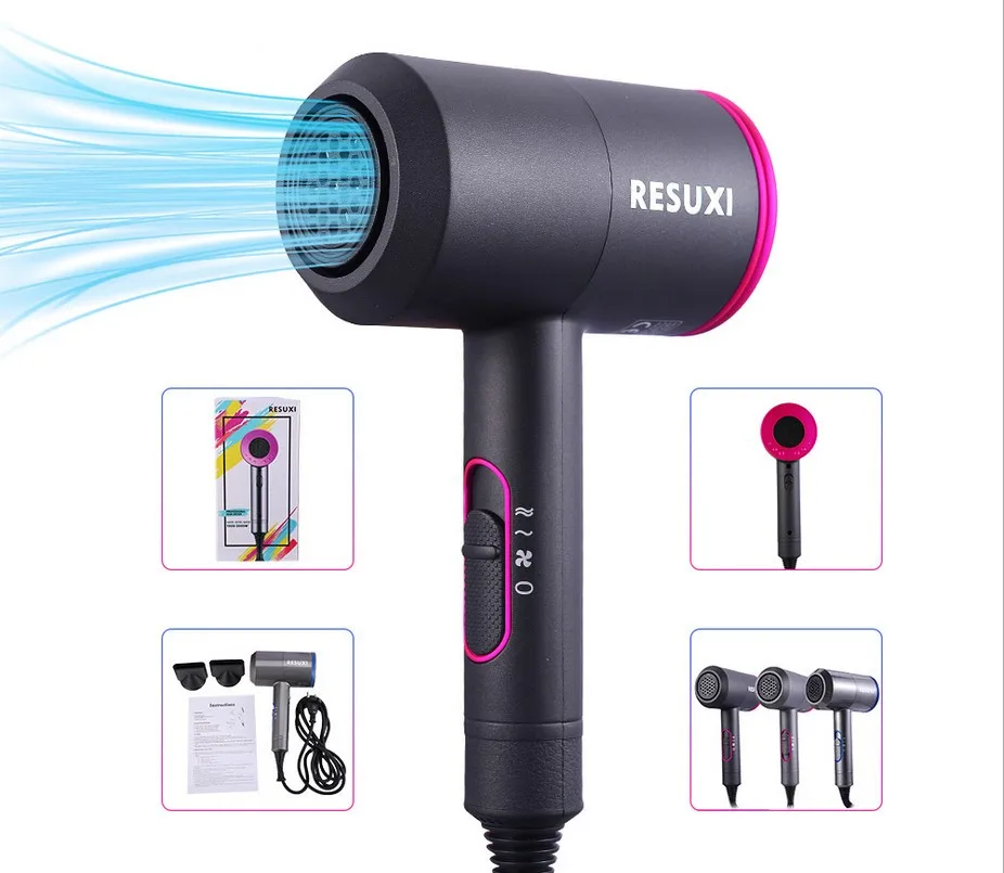 

2018 New Negative Ionic Hair Dryer 3-in-1 Multifunctional Styling Tools Hairdryer Hair Blow Dryer Fast Straight Hot Air Styler