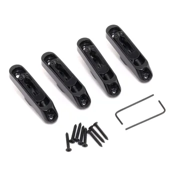 

Musiclily 4-String Bass Single String Bridge Set, Black (4 Pieces)