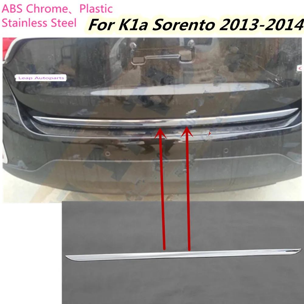For font b Kia b font Sorento 2013 2014 Car Styling Stick body ABS chrome Rear