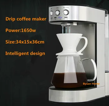 

New 1.8 L Fully automatic commercial stainless steel coffee maker intelligent drip coffee machine coffee brewer Cafe American