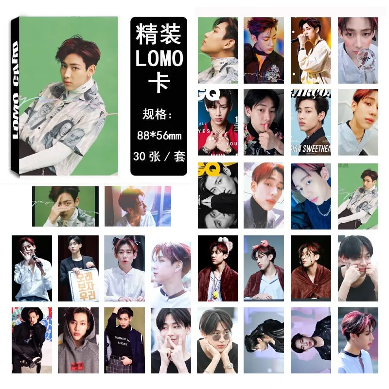 

[MYKPOP]GOT7 LOMO Card Gift Box Set 30pcs EYES ON YOU Gift Box Packing KPOP Fans Collection SA19051911