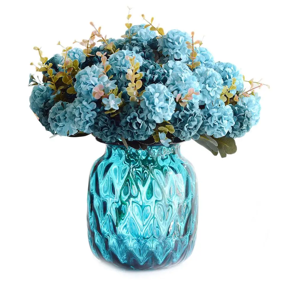 

AUGKUN 10 Heads Artificial Flower Bouquet Bolocephalus Saussureoides Simulated Flowers Home Decoration Plastic Artificial Flower