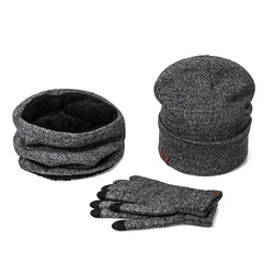 2018 New Women Men Hat Caps Knitted Beanies Wool Warm Scarf Thick Windproof Balaclava Hat Scarf Gloves 3 Pieces Set For Female 2018 New Women Men Hat Caps Knitted Beanies Wool Warm Scarf Thick Windproof Balaclava Hat Scarf Gloves 3 Pieces Set For Female