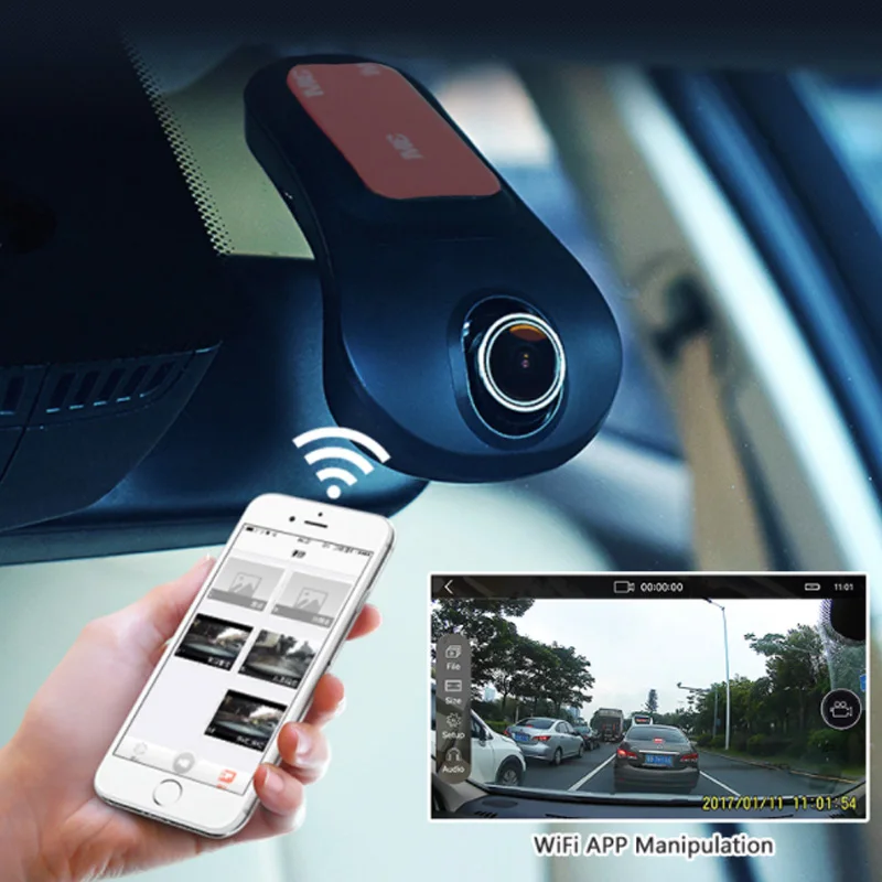  Multifunction Car DVR Camera Loop Recording WIFI Intelligence Parking Monitoring PAL / NTSC Video R