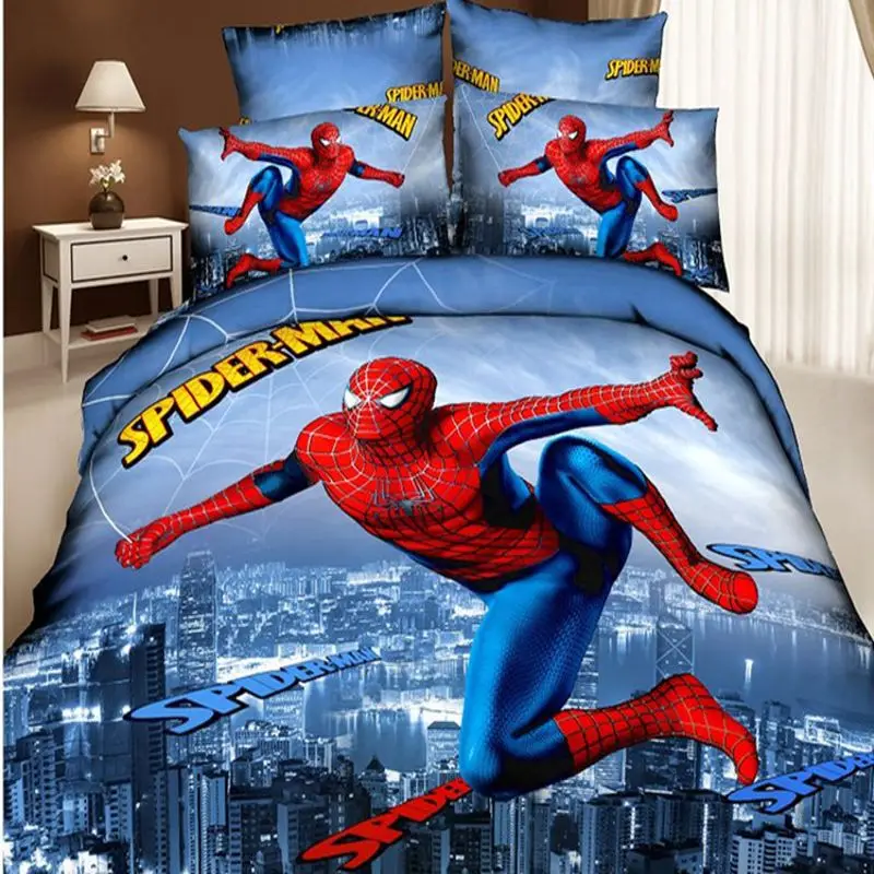 Buy 3D spider man home textile bedding sets queen size