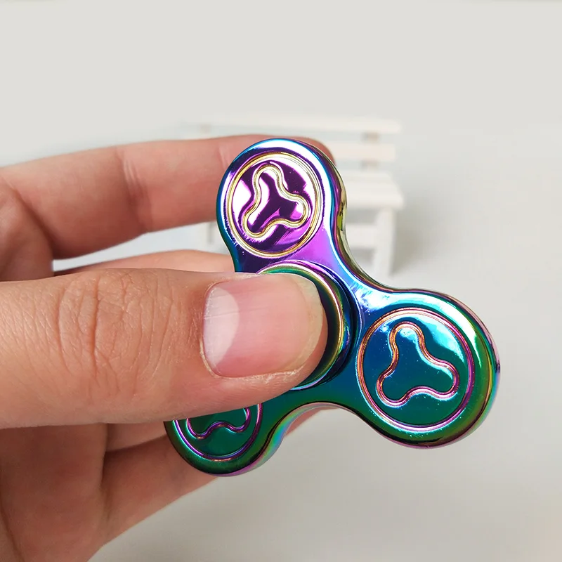 New Torqbar Fidget Spinner Metal EDC Tri-spinner Hand Spinner Colorful Finger Spinning Rotate for 3 To 4 Minutes Toy SL232