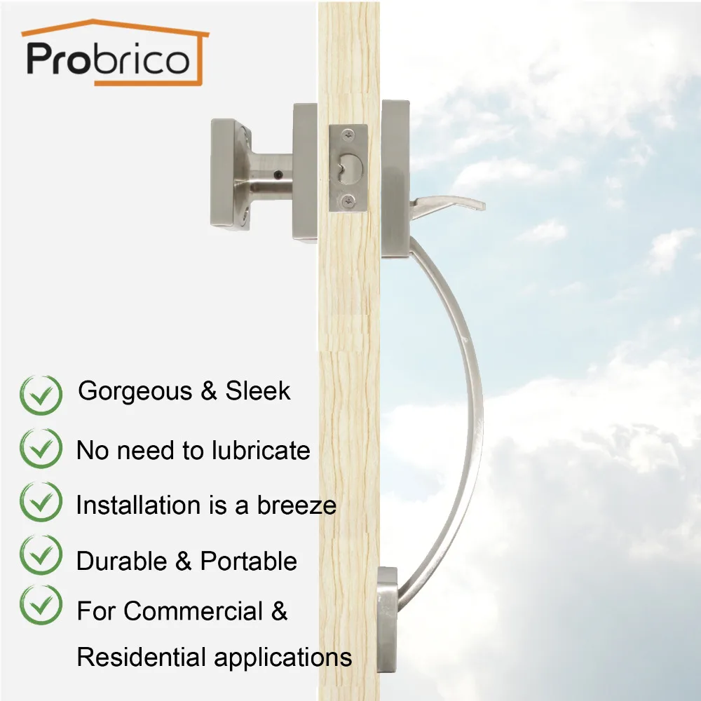 Probrico ручка и ручка интерьер Handlesets проходной замок для ванной кухни детская комната склад ворота дверной замок оборудование