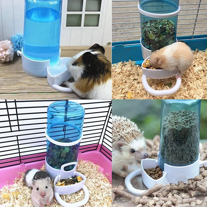 Automatic Pet Feeder Hamster Rabbit Guinea Pigs Food Dispenser