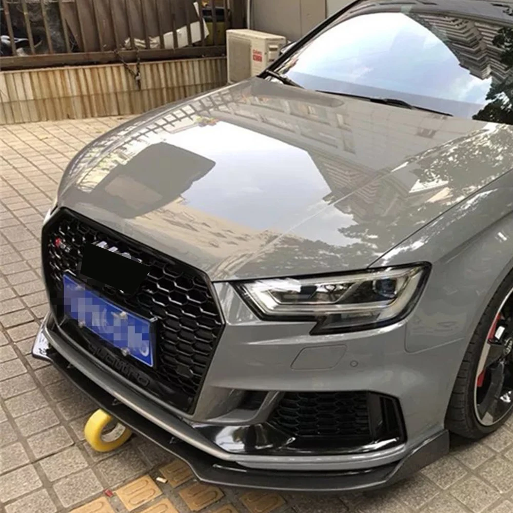 RS3 Carbon Fiber Front Bumper Lip Chin Spoiler for Audi RS3 original
