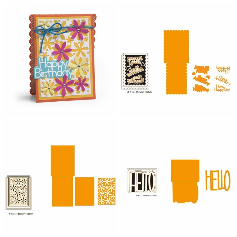 

Insert Pop-up Panel Frame Metal Cutting Dies Stencils For DIY Scrapbooking Decorative Embossing Paper Cards Handcraft Cut Die