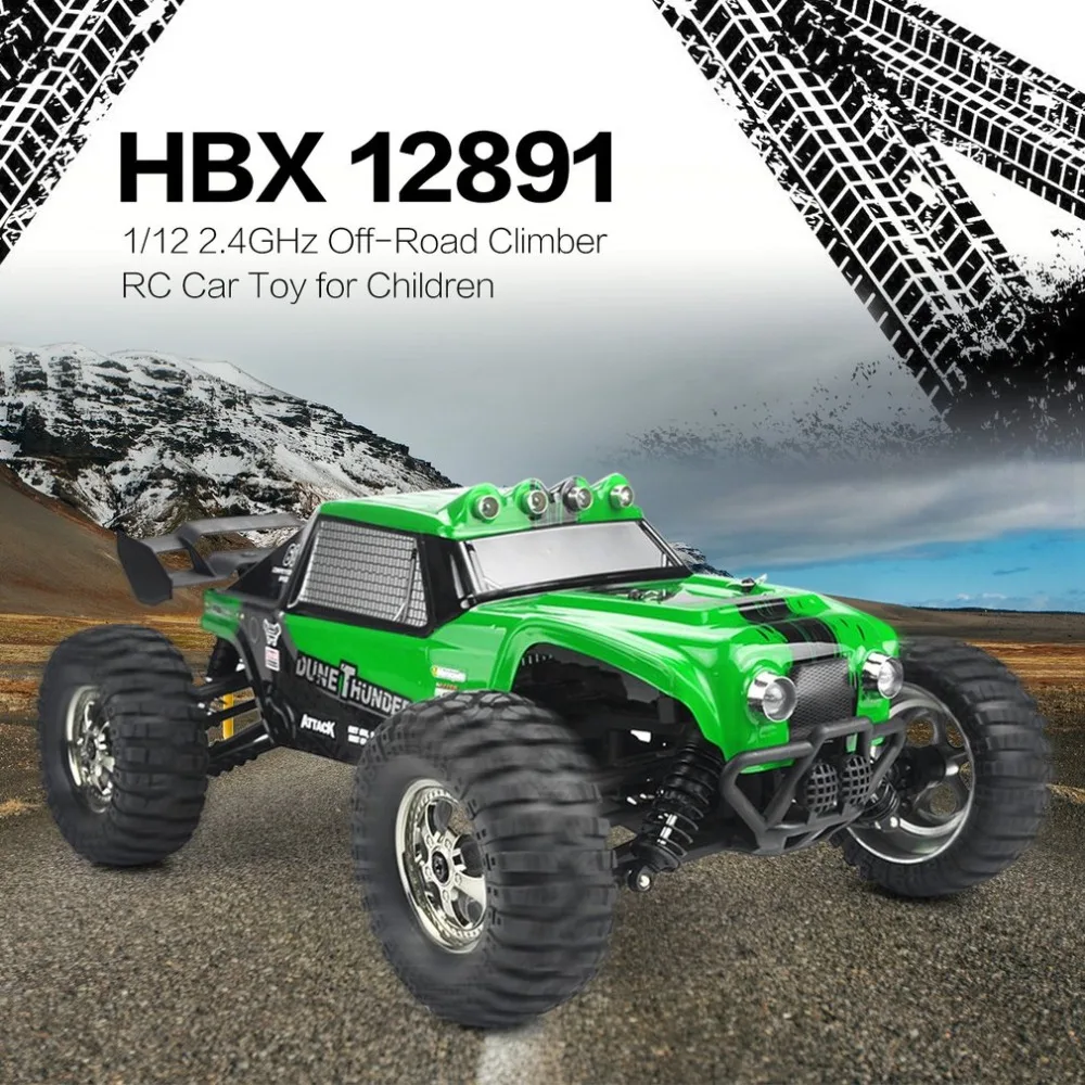 HBX 12891 Подруливающее устройство 1:12 2,4 ГГц 4WD Дрифт пустыня внедорожный высокий гоночный скоростной автомобиль альпинист радиоуправляемая