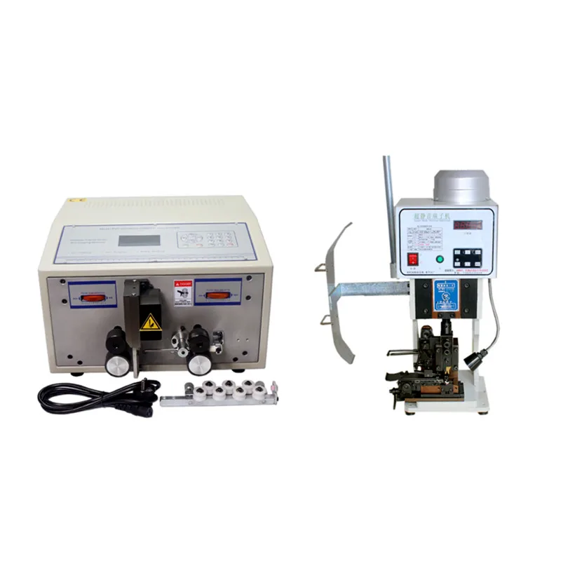  2pcs/lot High-speed terminal crimping machine Peeling Striping Cutting Machine for Computer wire