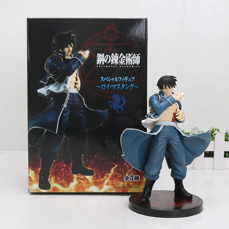 

18cm Anime Fullmetal Alchemist Roy Mustang figure toy Flame Alchemist Roy Mustang 1/8 Painted PVC Figure Model Toys