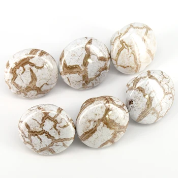

6PCS 38mm New Ceramic Cabinet Drawer Knob Wardrobe Handle Furniture Closet Handles Dresser Pulls