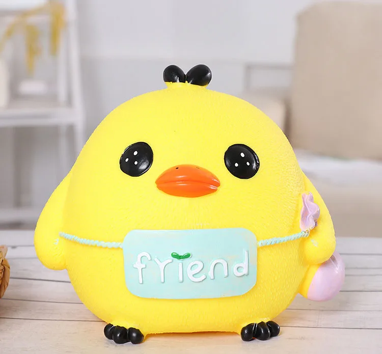 

Cartoon Animal Kids Coin Bank Cake Topper Vinyl Money Bank for Girls Boys Children Toys Birthday Gift, Large