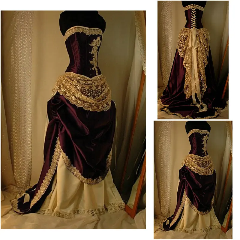 

18 Century Civil War Southern Belle Gown evening Dress/Victorian Lolita dresses/scarlett dress US6-26 SC-959