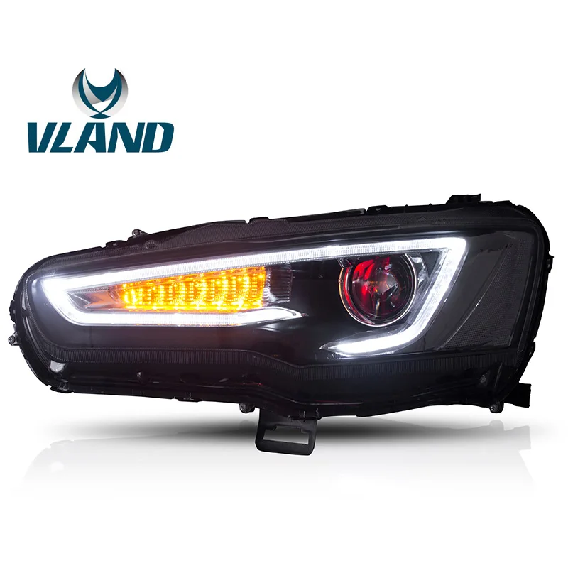 VLAND завод для Lancer EVO EX 2008 2010 2012 2015 2017 2019 светодиодный фонарь с поворотом + plug and play
