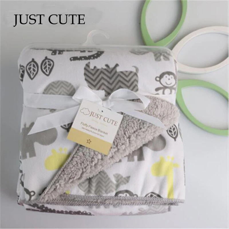 Флисовое Двухслойное одеяло для детской коляски|baby blanket|stroller wrapinfant swaddle |