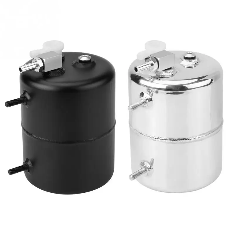 1Set Oil Catch Tank Breather Universal Aluminium Alloy 2L Vacuum Brake