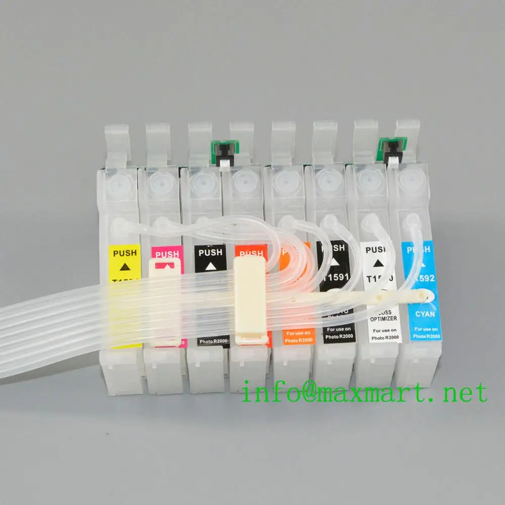 카트리지 T1590-T1599와 ARC 칩이 포함된 Epson Stylus Photo R2000용 CISS 연속 잉크 시스템