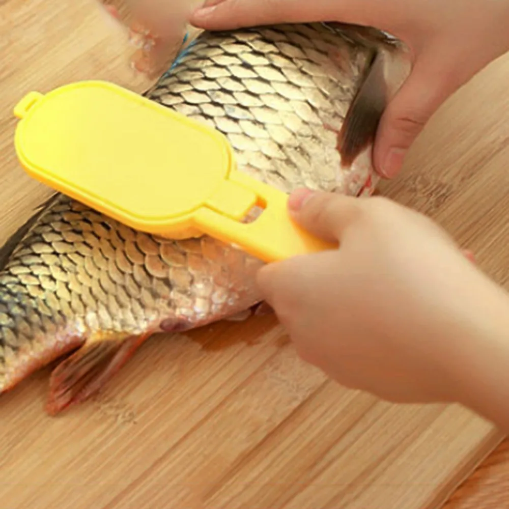 

2 in 1 Fish Remove Scraping Scales Kill Stainless Steel Knife Fast Cleaner Gadgets Kill Fish Tool Scrape Fish Scale For Kitchen