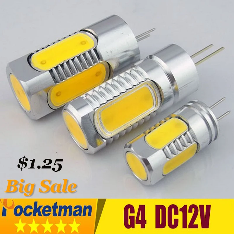

Special Sale G4 LED Light g4 cob LED Lamp AC DC 12V Crystal Corn Bulb 6W Droplight Chandelier Spotlight Replace Halogen