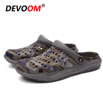 

2019 Summer Unisex Beach Slipper Flat Breathable Outdoor Sandals Slip on Garden Clog For women Shoes Lightweight sandalia hombre