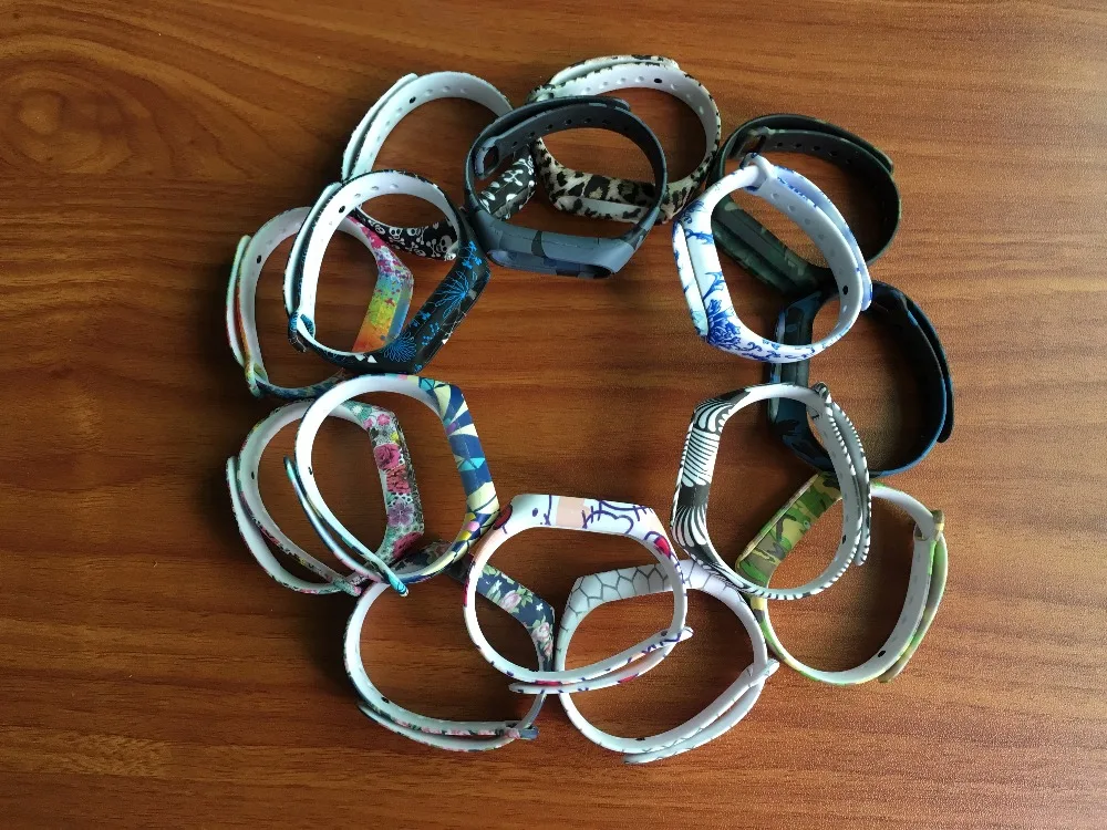 Цветной силиконовый ремешок Mi Band 2 экологически безопасный наручный miband сменный
