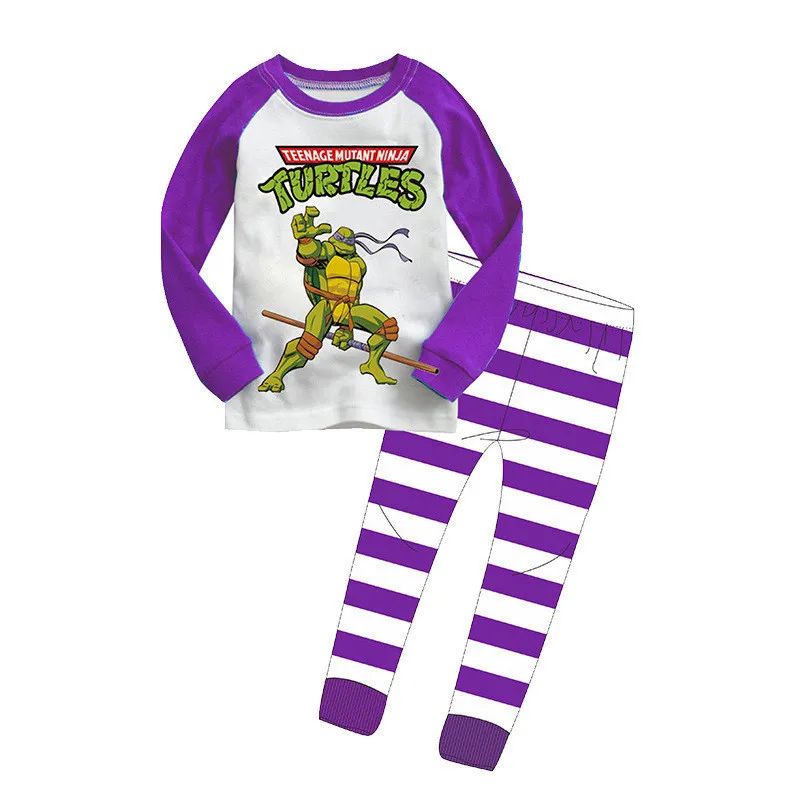 

2-7Y Kids Pyjamas Set 2016 Boy girls Cotton Cartoon Pajamas Children's Long Sleeve Sleepwear Boys Cotton Underwear Suit