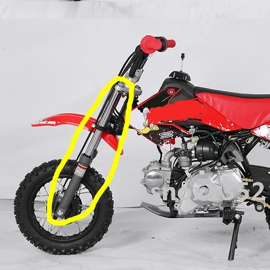 CRF50-125CC 27 мм 520 мм передняя вилка подвеска Набор для передних барабанных тормозов Dirt Pit Bike тройные зажимы для деревьев велосипеды Dirt