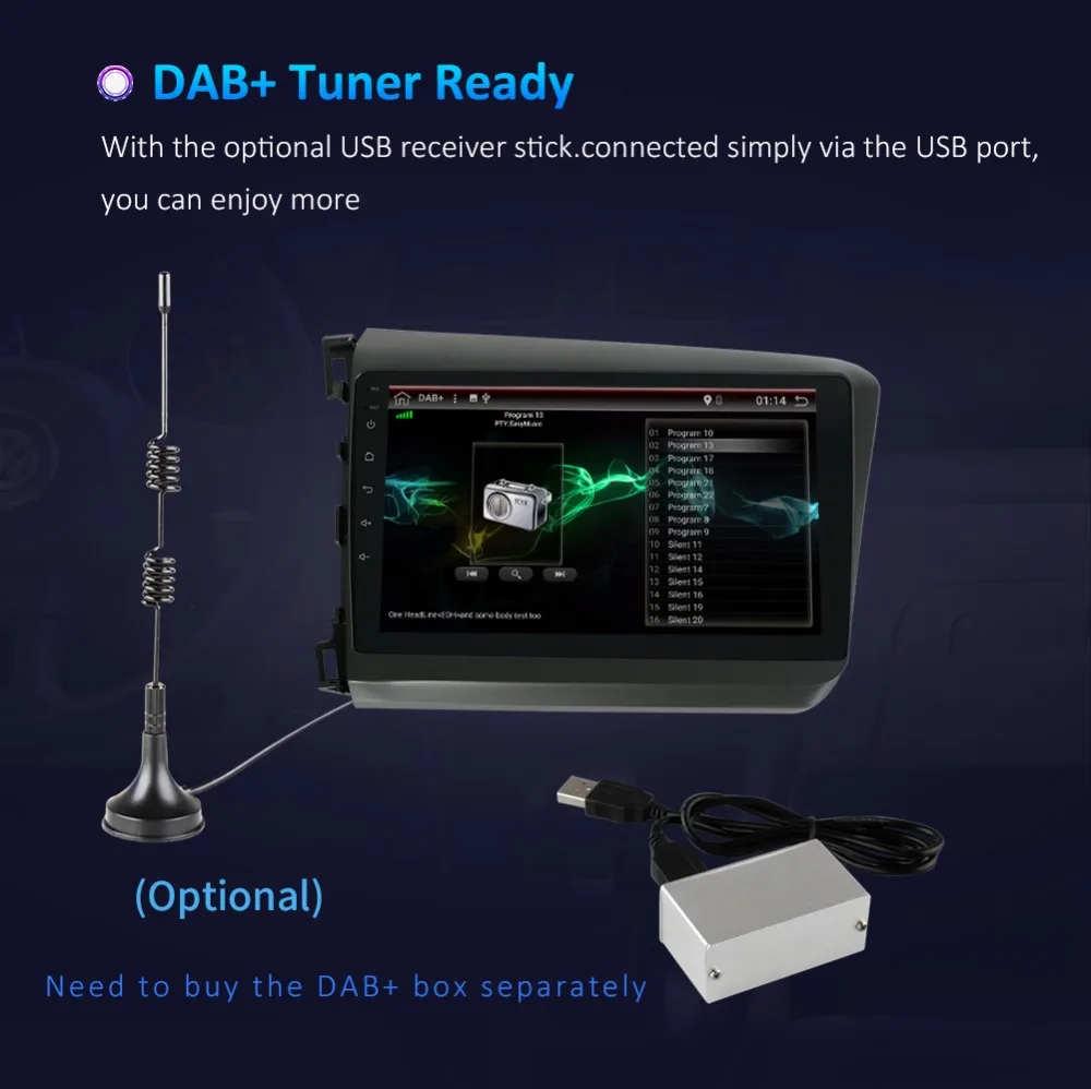 Flash Deal Bosion Android 9.0 Car DVD Player GPS Navigation Multimedia For Honda Civic Radio 2012-2Z015 car stereo 2 din Video multimedia 16