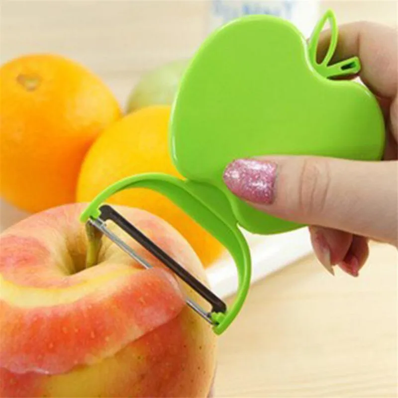 

1PC Apple Shape Multi-function Fruit and Vegetable Potato Peeler Cut Planer Slicer Kitchen