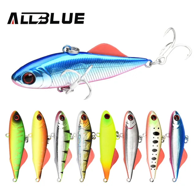 US $3.19 ALLBLUE BETA VIB 60S Sinking Vibration Fishing Lure Hard Plastic Artificial VIB Winter Ice Jigging 