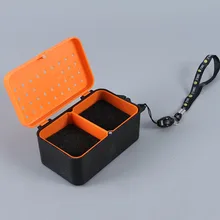 Многофункциональная 2 коробка рыбака с отсеками пластиковая червь земляной приманка муха Карп Рыболовная Снасть коробка аксессуары