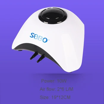 

Quiet Durable 10W Double Outlets Oxygen Pump 220V Electric Oxygenator Aquarium Air Pump for Fish Tank 12L/M Flow