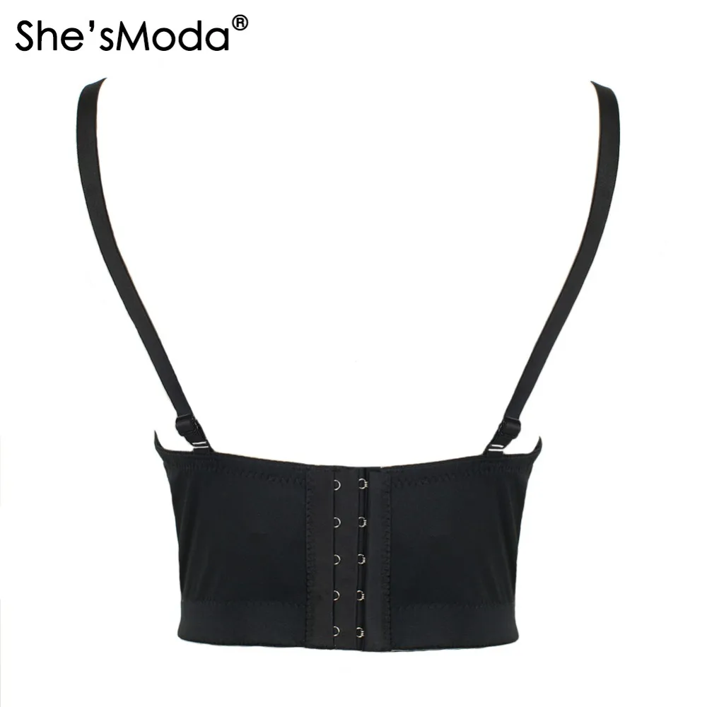 She'sModa ручной работы жемчуг Bralet Корсеты короткие женские бюстье бюстгальтер укороченный Топ Свадебные Bralette жилет плюс размер