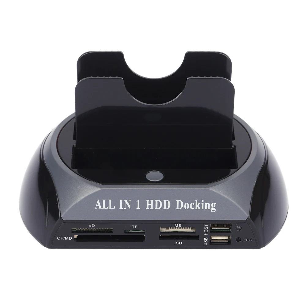 2," 3,5" Sata/Ide Hdd чехол 2-Dock Dual Bay жесткий диск Док-станция для ноутбука E-Sata кард-ридер концентратор Usb корпус Hdd корпус