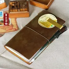 Горячая Распродажа Duoga натуральная коровья кожа, Обложка для путешествий, дневник, дневник, винтажный, ручной работы, милый, для путешествий, записная книжка, карман